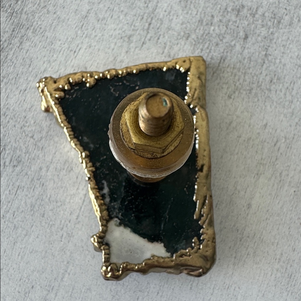 Anthropology VTG Cabinet Drawer Agate Handle Knob Pull Handle - Picture 10 of 14
